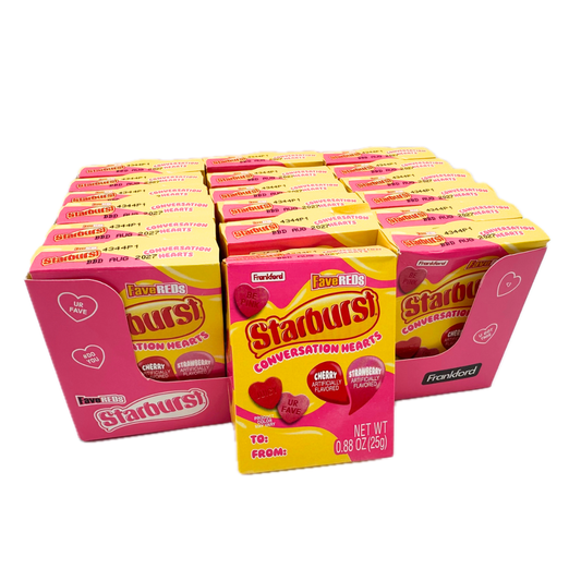 Starburst Fave Reds Conversation Hearts - 0.88oz / 18ct