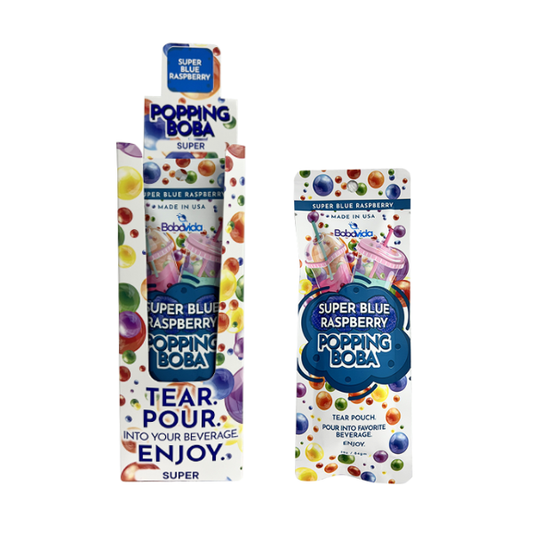 BOBAVIDA Blue Raspberry Popping Boba - 3oz / 10ct