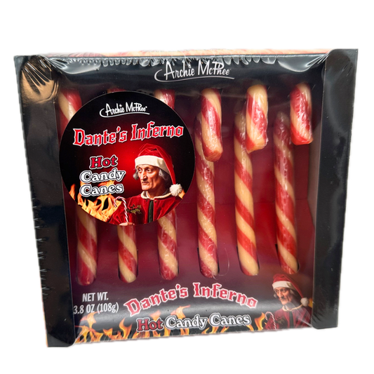 Archie McPhee Dante's Inferno Hot Candy Canes - 6ct