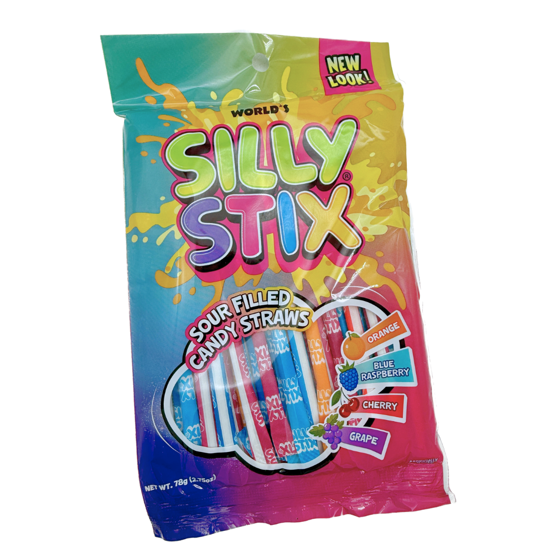 Silly Stix Sour Filled Candy Straws - 2.75oz