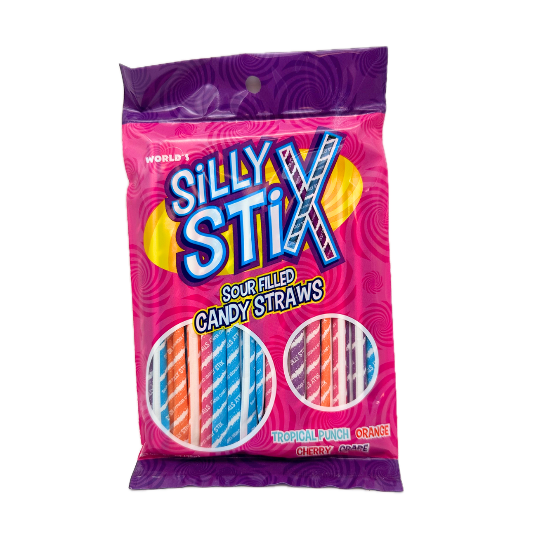 Silly Stix Sour Filled Candy Straws - 2.75oz