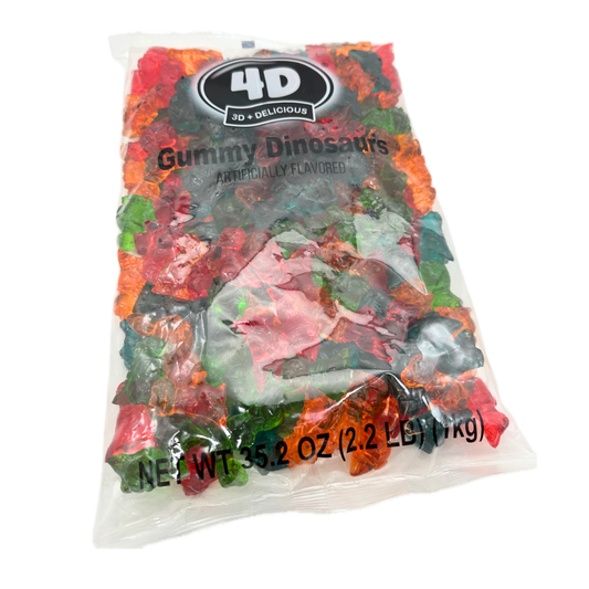 4D Gummy Dinosaurs - 2.2lbs
