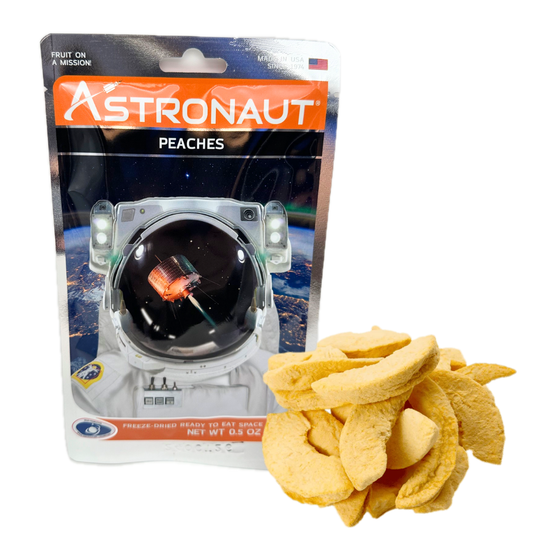 Astronaut Freeze Dried Peaches - 0.5oz