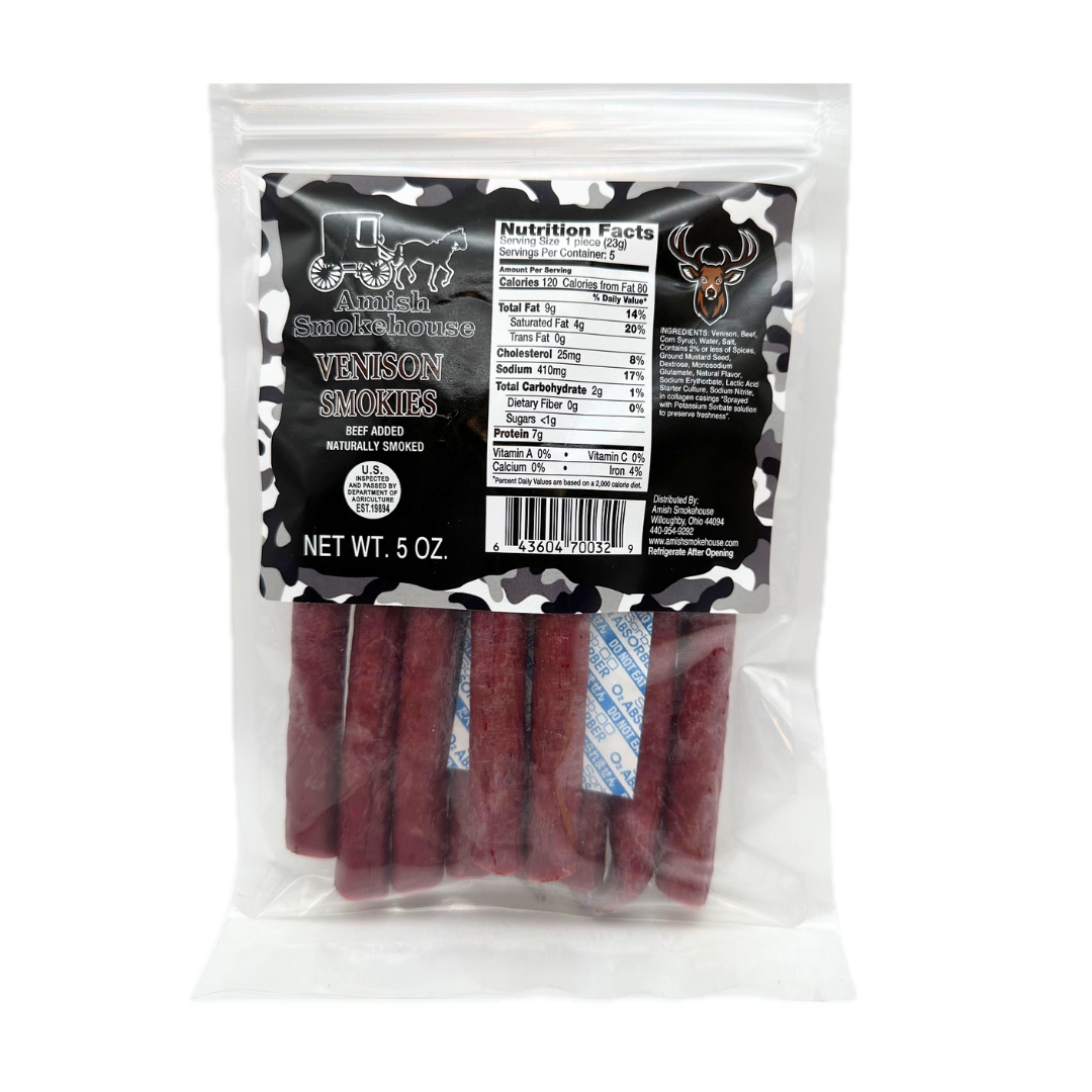Amish Smokehouse Venison Smokies - 5oz