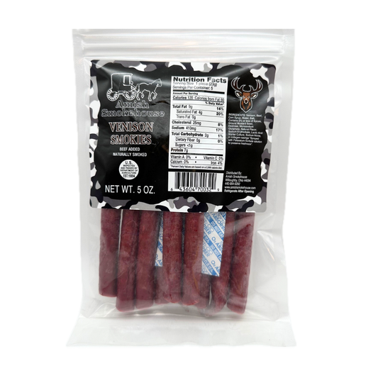 Amish Smokehouse Venison Smokies - 5oz