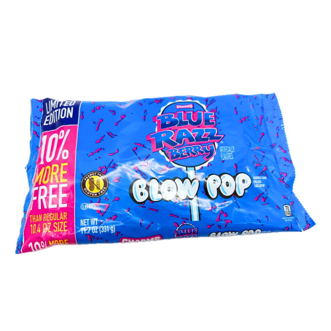 Charms Blow Pops Blue Razz Berry - 11.7oz