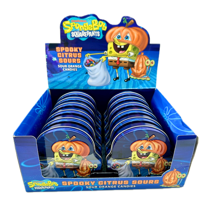 SpongeBob SquarePants Spooky Citrus Sours Tins - 12ct