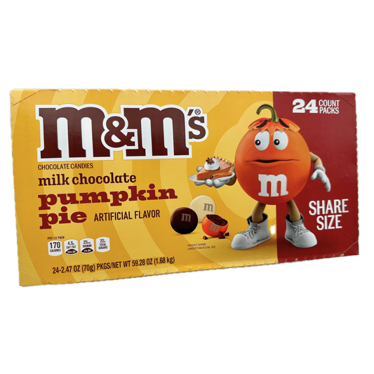 M&M's Milk Chocolate Pumpkin Pie Share Size - 2.47oz / 24ct