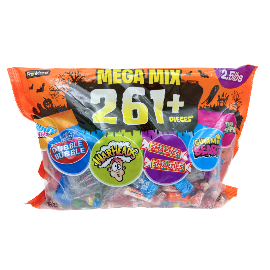 Frankford Mega Mix 261 Piece Halloween Candy Bag - 2.5lbs