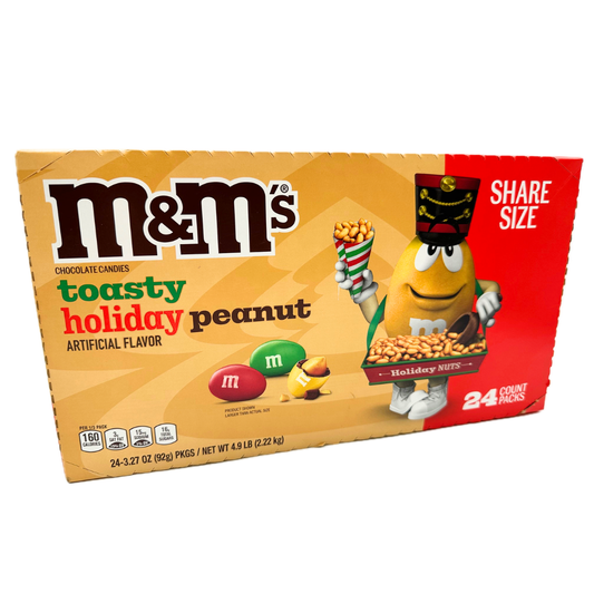 M&M's Toasty Holiday Peanut Snack Size - 3.27oz / 24ct