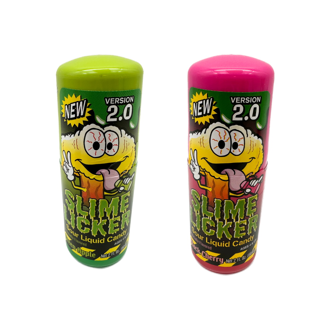 Toxic Waste Slime Licker 2.0 Black Cherry and Green Apple - 2oz / 12ct
