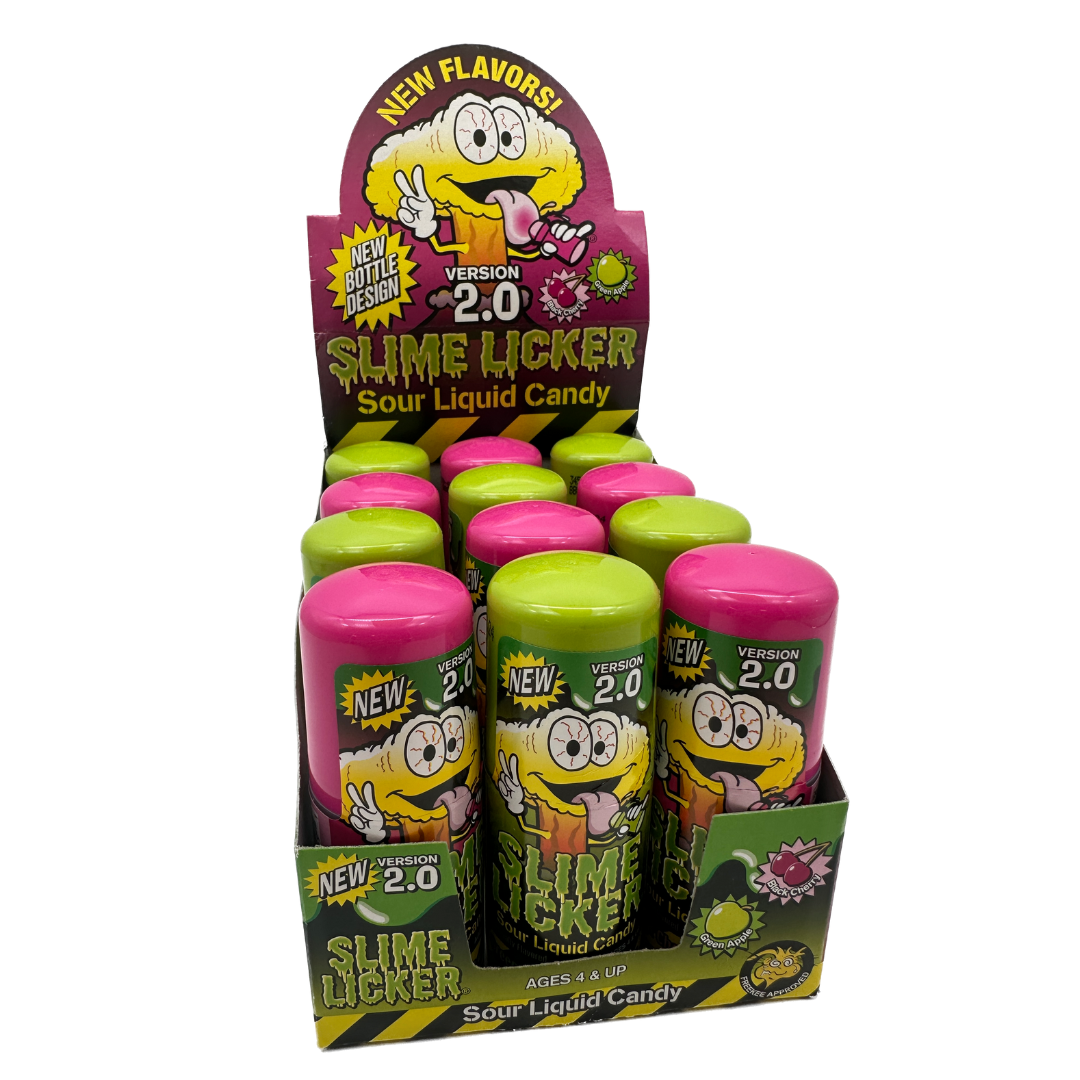 Toxic Waste Slime Licker 2.0 Black Cherry and Green Apple - 2oz / 12ct