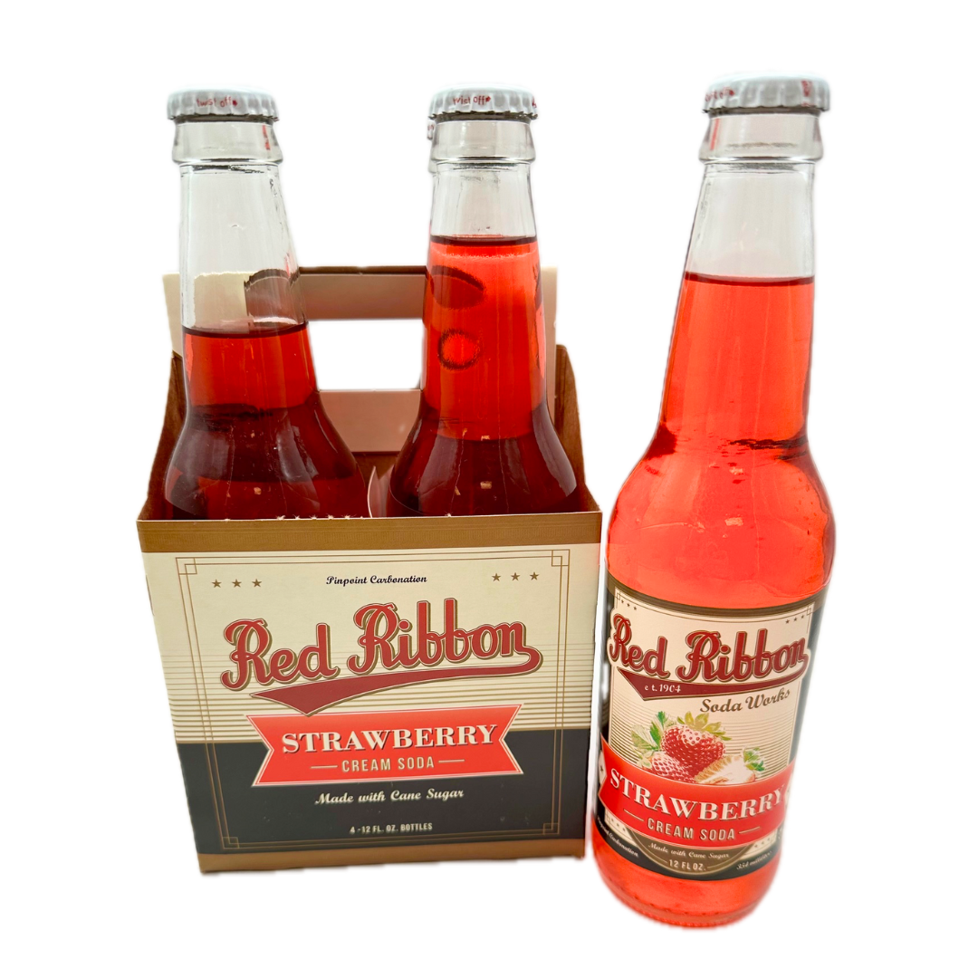 Red Ribbon Strawberry Cream Soda - 12oz / 4pk