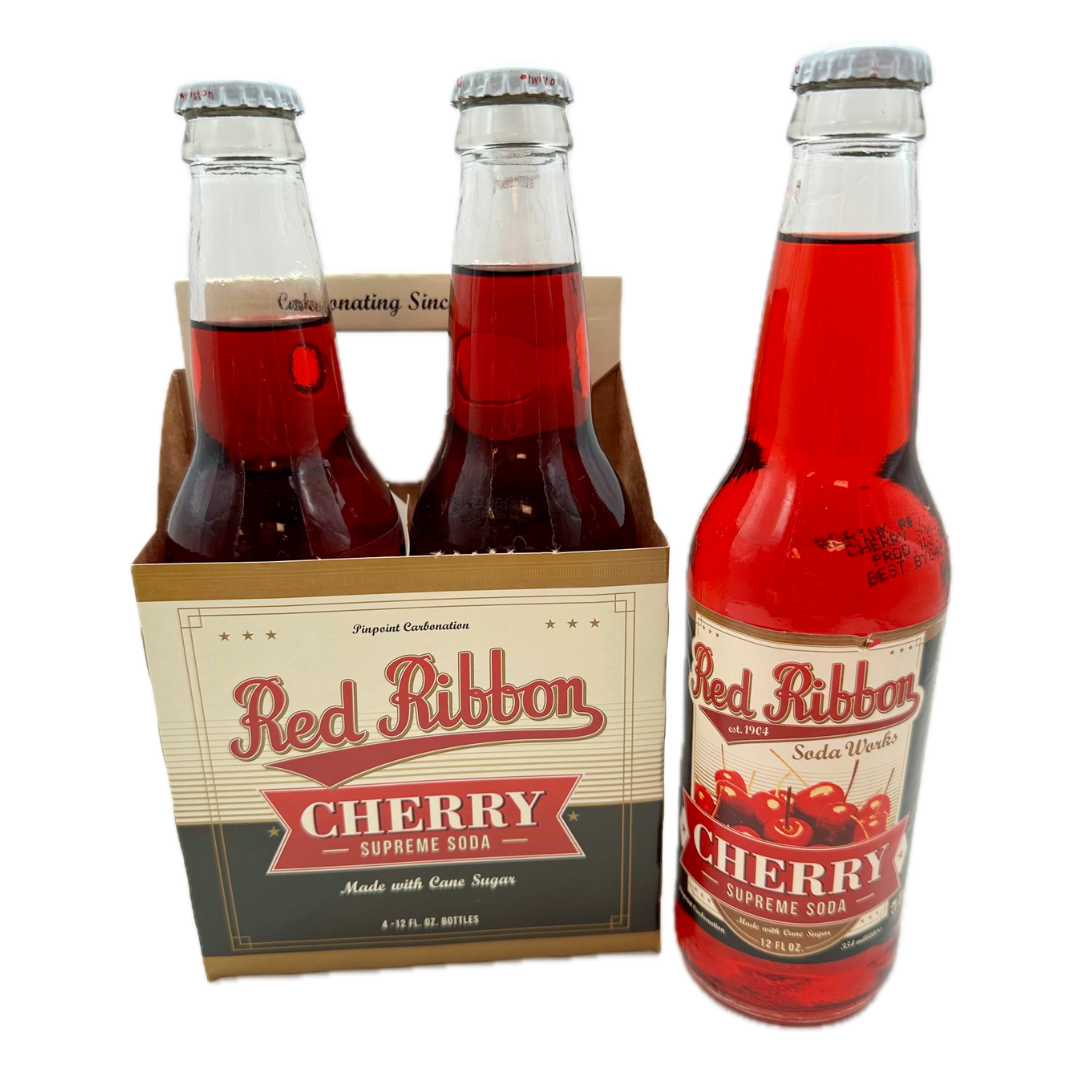 Red Ribbon Cherry Supreme Soda - 12oz / 4pk – Blair Candy Company