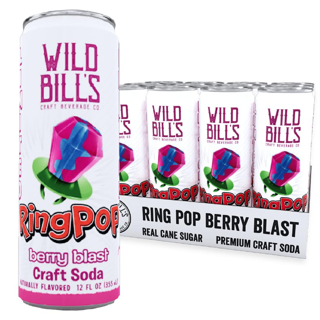 Wild Bill's Craft Beverage Co. Ring Pop Berry Blast Soda - 12oz / 12ct