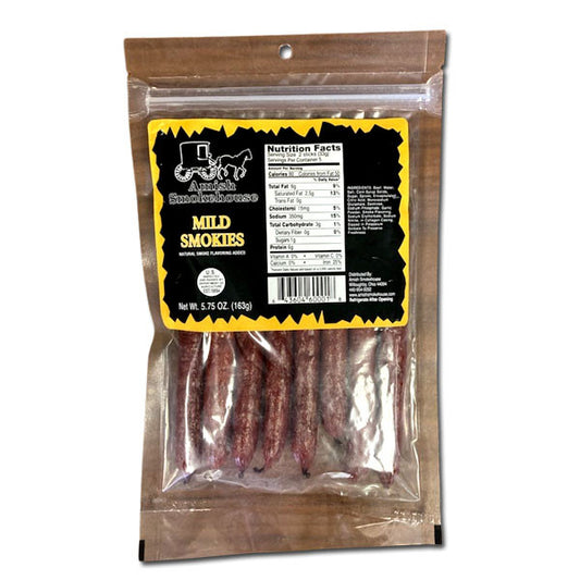 Amish Smokehouse Mild Beef sausages.