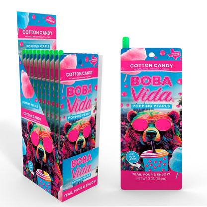 BOBAVIDA Super Cotton Candy Popping Boba - 3oz / 10ct