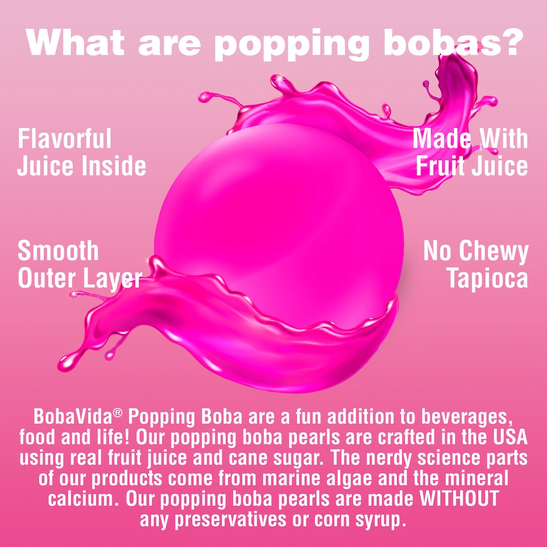 BOBAVIDA Super Cotton Candy Popping Boba - 3oz / 10ct