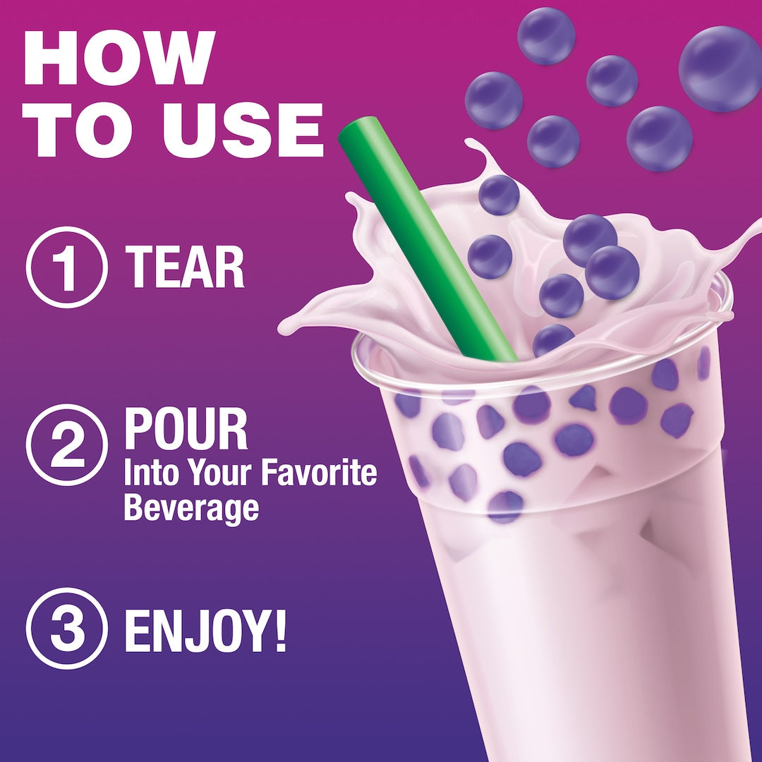 BOBAVIDA Super Grape Popping Boba - 3oz / 10ct