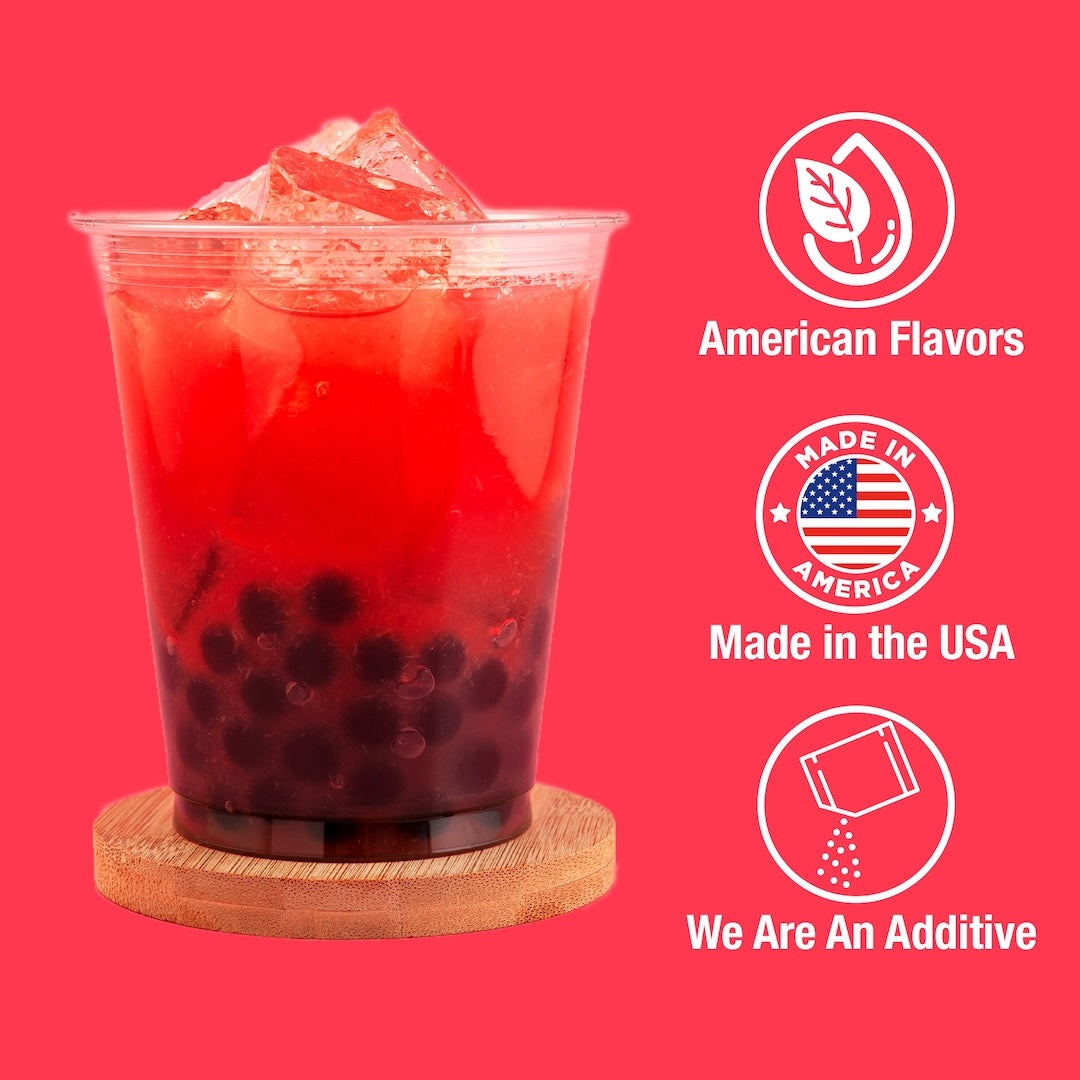 BOBAVIDA Strawberry Popping Boba - 3oz / 10ct