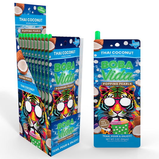 BOBAVIDA Thai Coconut Popping Pearls - 3oz / 12ct