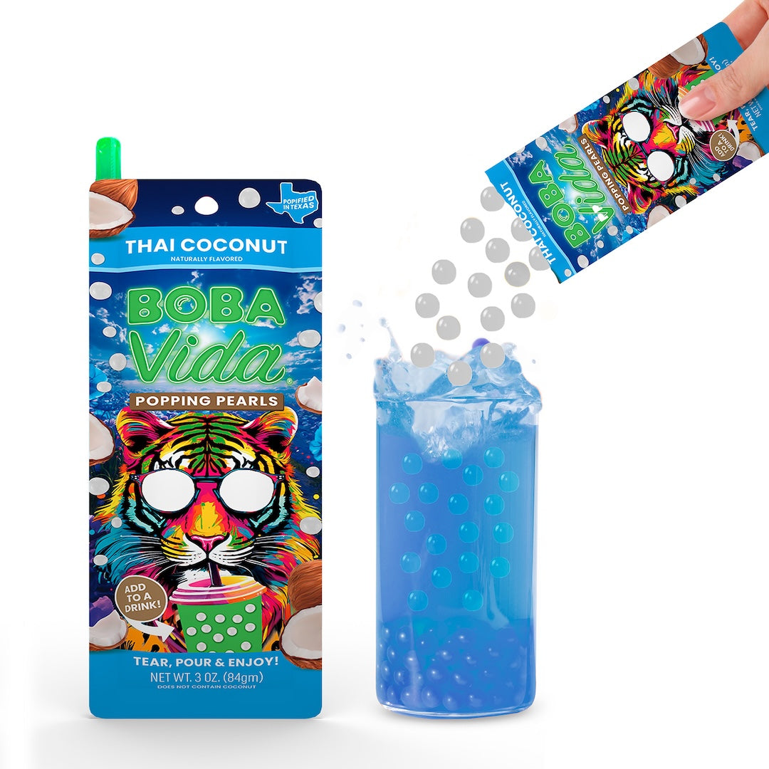 BOBAVIDA Thai Coconut Popping Pearls - 3oz / 12ct