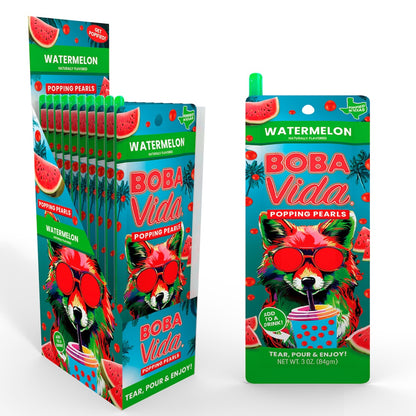 BOBAVIDA Waterlemon Popping Boba - 3oz / 10ct