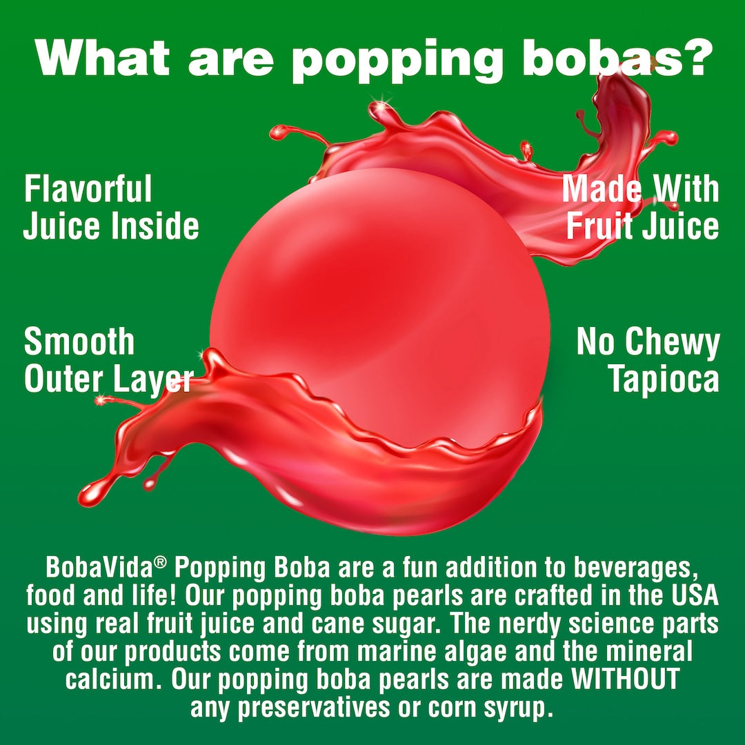 BOBAVIDA Waterlemon Popping Boba - 3oz / 10ct