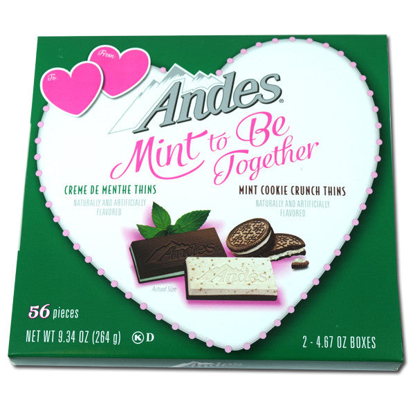 Andes Valentine's Day Mints Cookie Crunch Thins 9.34oz