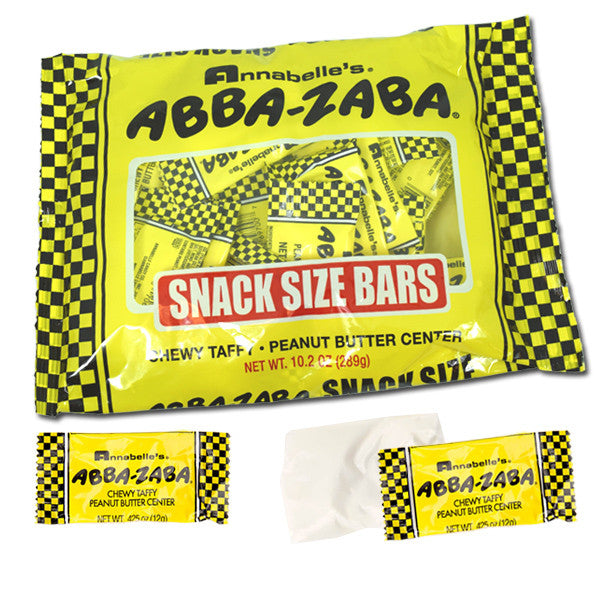 Abba Zabba Candy Bars Snack Size 10.2oz