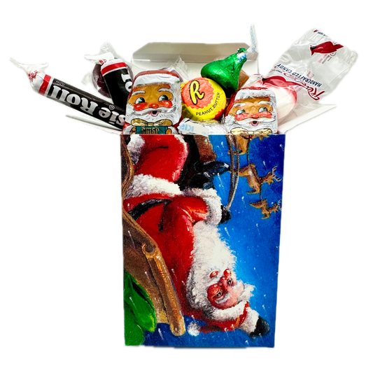 Personal Size Christmas Candy Treat Box for Adults - Santa