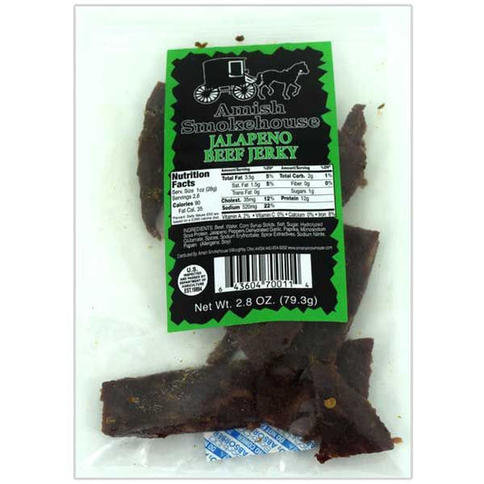 Amish Smokehouse Beef Jerky Jalapeno 2.8oz