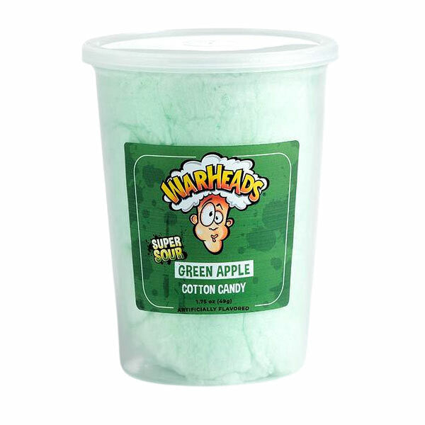 Warheads Cotton Candy Green Apple