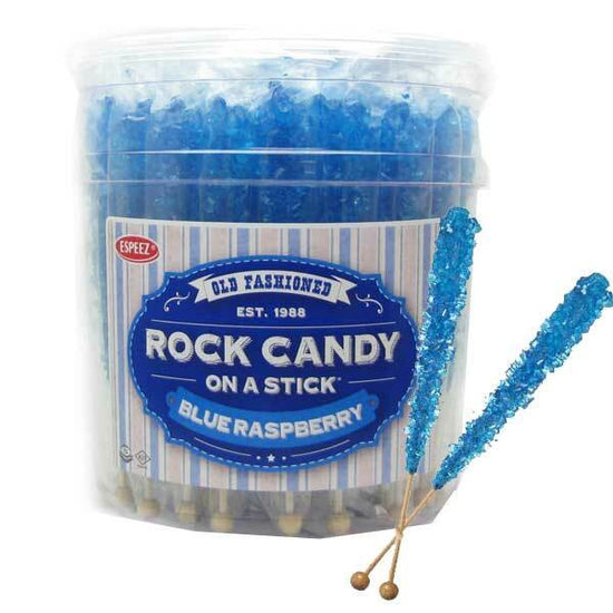 Blue Raspberry Rock Candy Sticks 36 Count – Blair Candy Company
