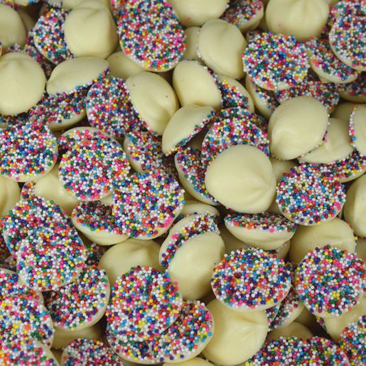 Asher's White Chocolate Nonpareils 8lb Box