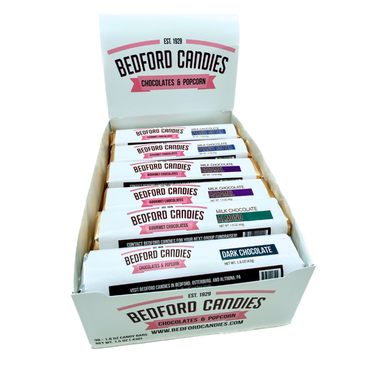 Bedford Candies Assorted Chocolate Bars - 1.5oz / 30ct