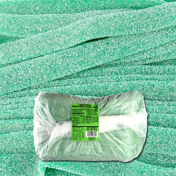 Sour Power Belts Green Apple 6.6lb Bag