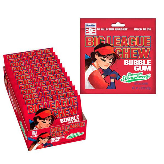 Big League Chew Strawberry 12 Count
