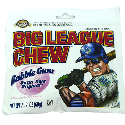 Big League Chew Shredded Bubble Gum  12ct - Original