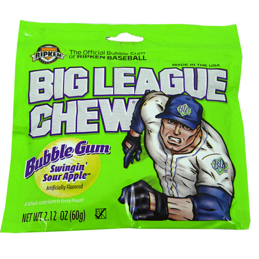 Big League Chew Shredded Bubble Gum  12ct - Sour Apple