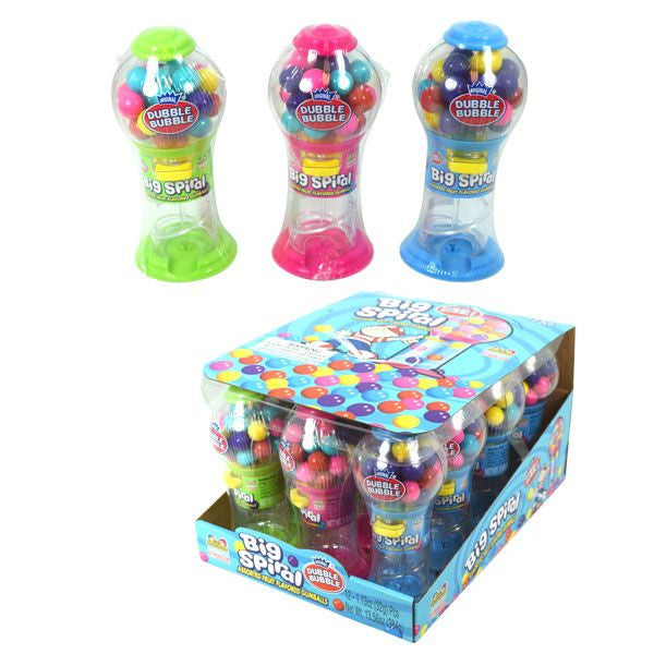 Big Spiral Bubble Gum Machines 12 Count