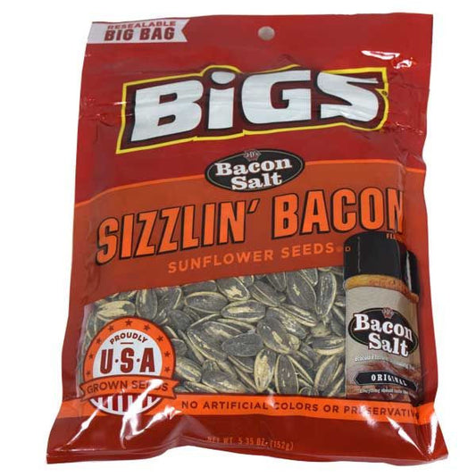 Bigs Sizzlin Bacon Sunflower Seeds 5.35oz