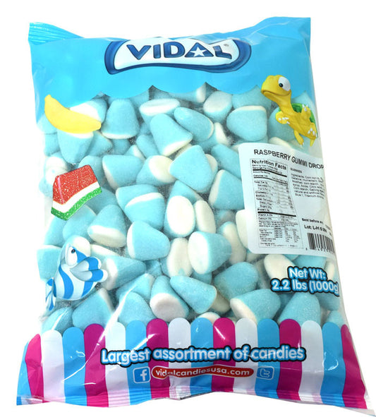 Blue & White Candy Gummi Drops 2.2lb Bag
