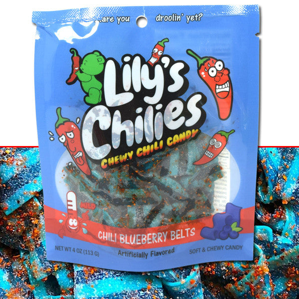 Lily's Chilies Blue Belts Candies 4oz Bag