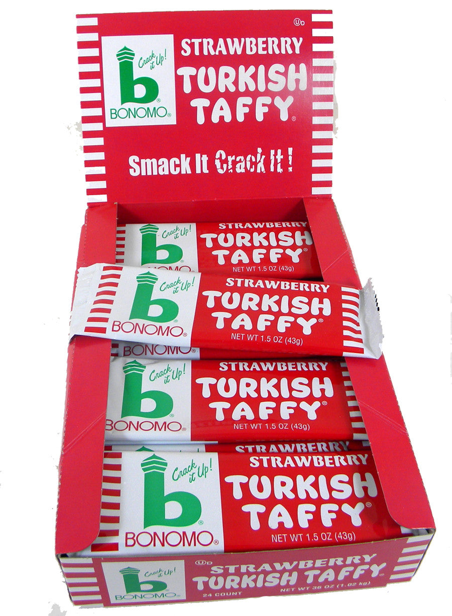 Bonomo Turkish Taffy Strawberry 24ct