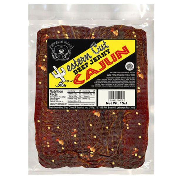 Buffalo Bills Western Cut Cajun Beef Jerky 15 Count