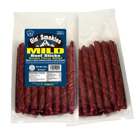 Bufflo Bill's Ole Smokies Mild Beef Sticks 50 Count