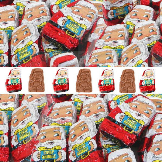 Mini Chocolate Santa Crisp Kringles - 24lb