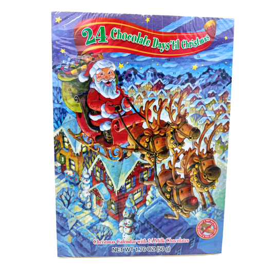 24 Days 'Til Christmas Milk Chocolate Advent Calendar - 1.76oz