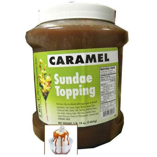 Caramel Sundae Topping 5.14lb Jar